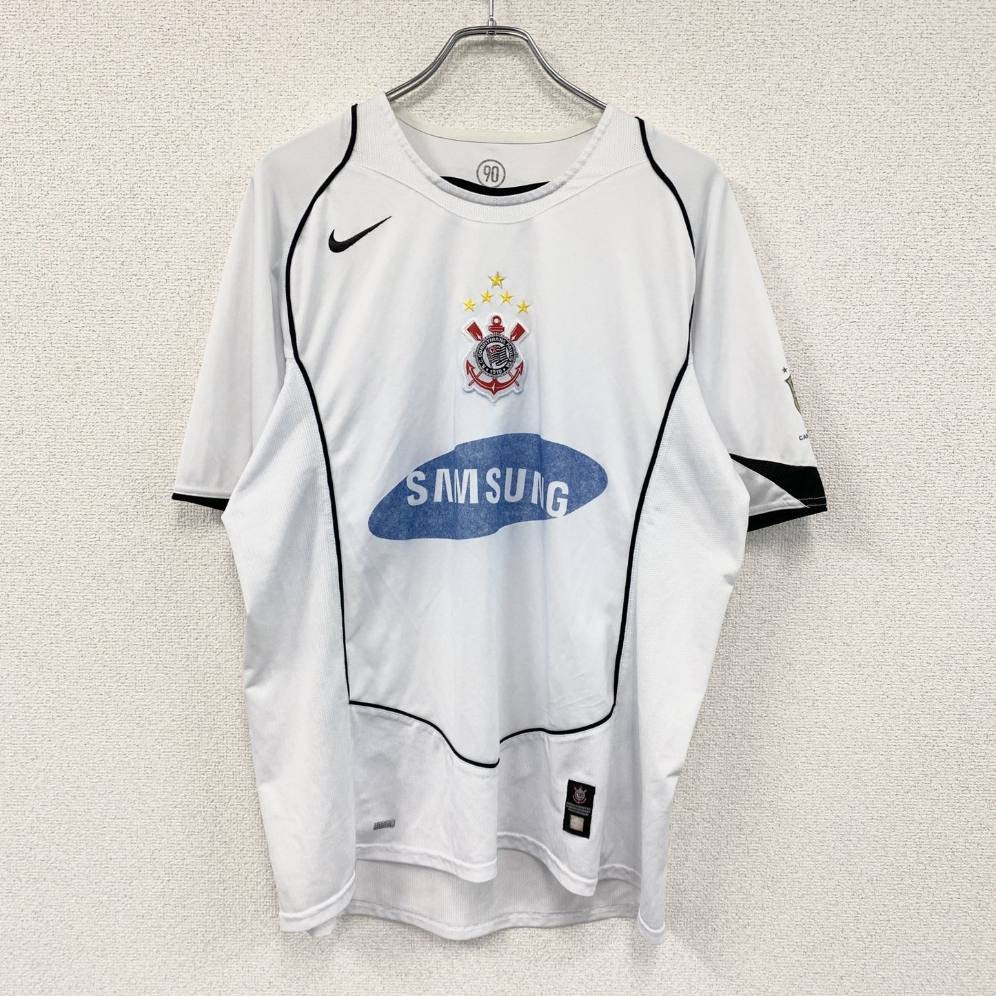 NIKE　ナイキ　Corinthians　コリンチャンス　ユニフォーム　ゲームシャツ　白　ホワイト　Lサイズ