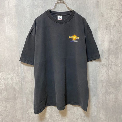 古着 used　SUNCOAST Las Vegas CASINO　半袖プリントTシャツ　ワンポイント　黒　ブラック　XLサイズ
