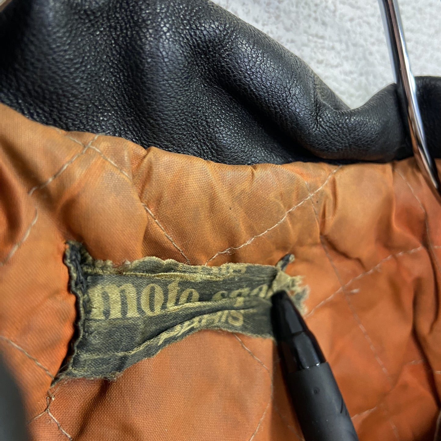 moto sporn　レザージャケット　ダブルライダースジャケット　黒　ブラック