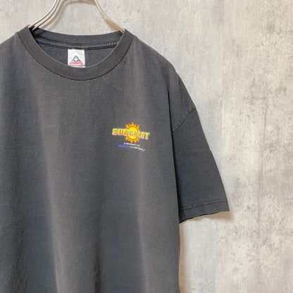古着 used　SUNCOAST Las Vegas CASINO　半袖プリントTシャツ　ワンポイント　黒　ブラック　XLサイズ