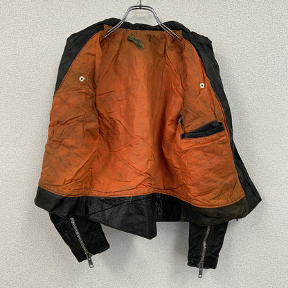 moto sporn　レザージャケット　ダブルライダースジャケット　黒　ブラック