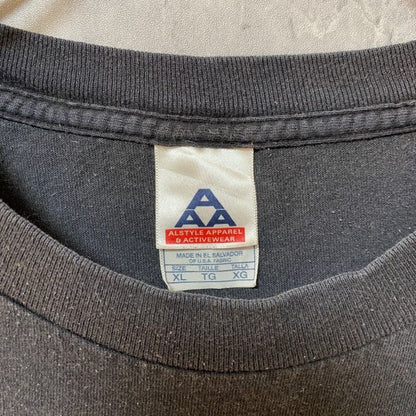 古着 used　SUNCOAST Las Vegas CASINO　半袖プリントTシャツ　ワンポイント　黒　ブラック　XLサイズ