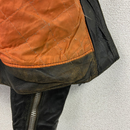 moto sporn　レザージャケット　ダブルライダースジャケット　黒　ブラック