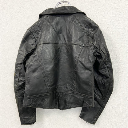 moto sporn　レザージャケット　ダブルライダースジャケット　黒　ブラック