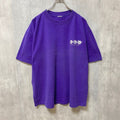 古着 used　90s　半袖プリントTシャツ　ワンポイント　ヴィンテージ　紫　パープル　シングルステッチ　レトロデザイン　