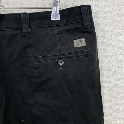 DOCKERS　ドッカーズ　チノパン　タック入り　ジップフライ　黒　ブラック　W36サイズ