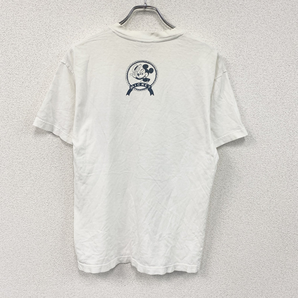 Disney　ディズニー　ミッキーマウス　半袖プリントTシャツ　白　ホワイト　Sサイズ