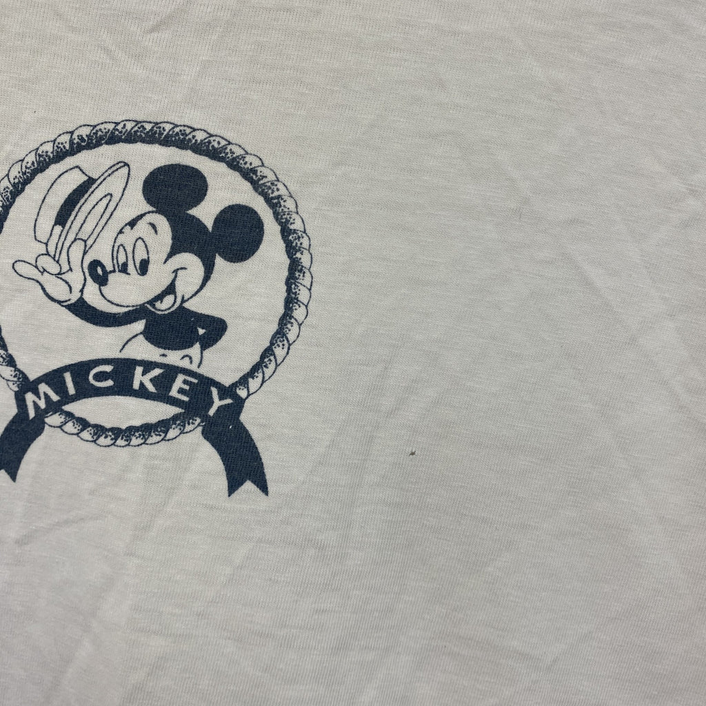 Disney　ディズニー　ミッキーマウス　半袖プリントTシャツ　白　ホワイト　Sサイズ