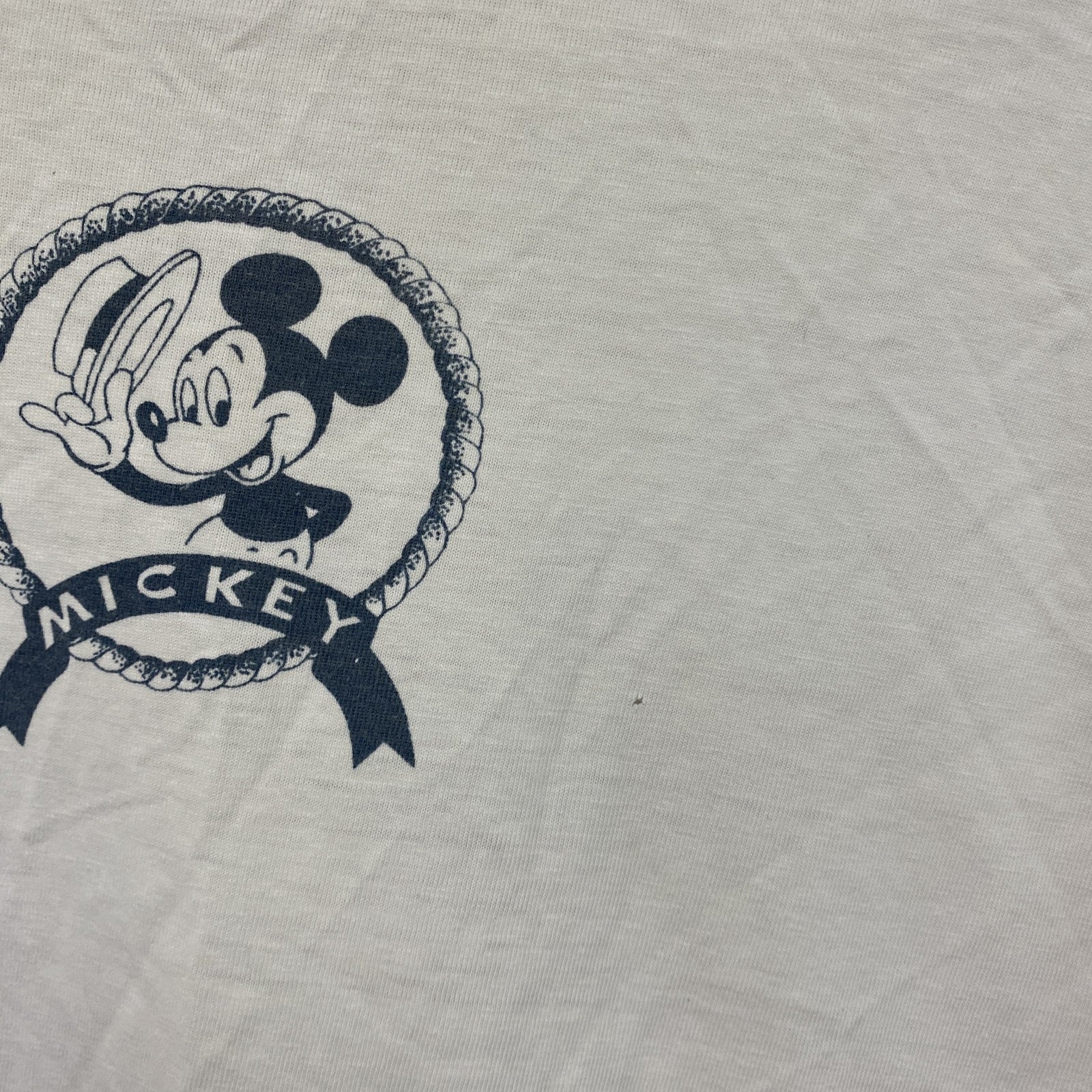 Disney　ディズニー　ミッキーマウス　半袖プリントTシャツ　白　ホワイト　Sサイズ