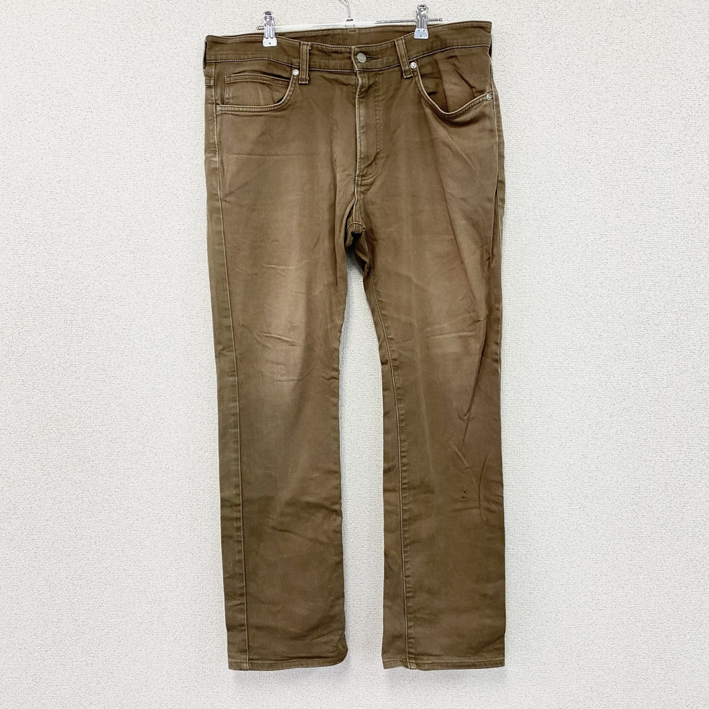 Wrangler　ラングラー　デニムパンツ/ジーンズ　ジップフライ　フェード　茶色　ブラウン　36サイズ