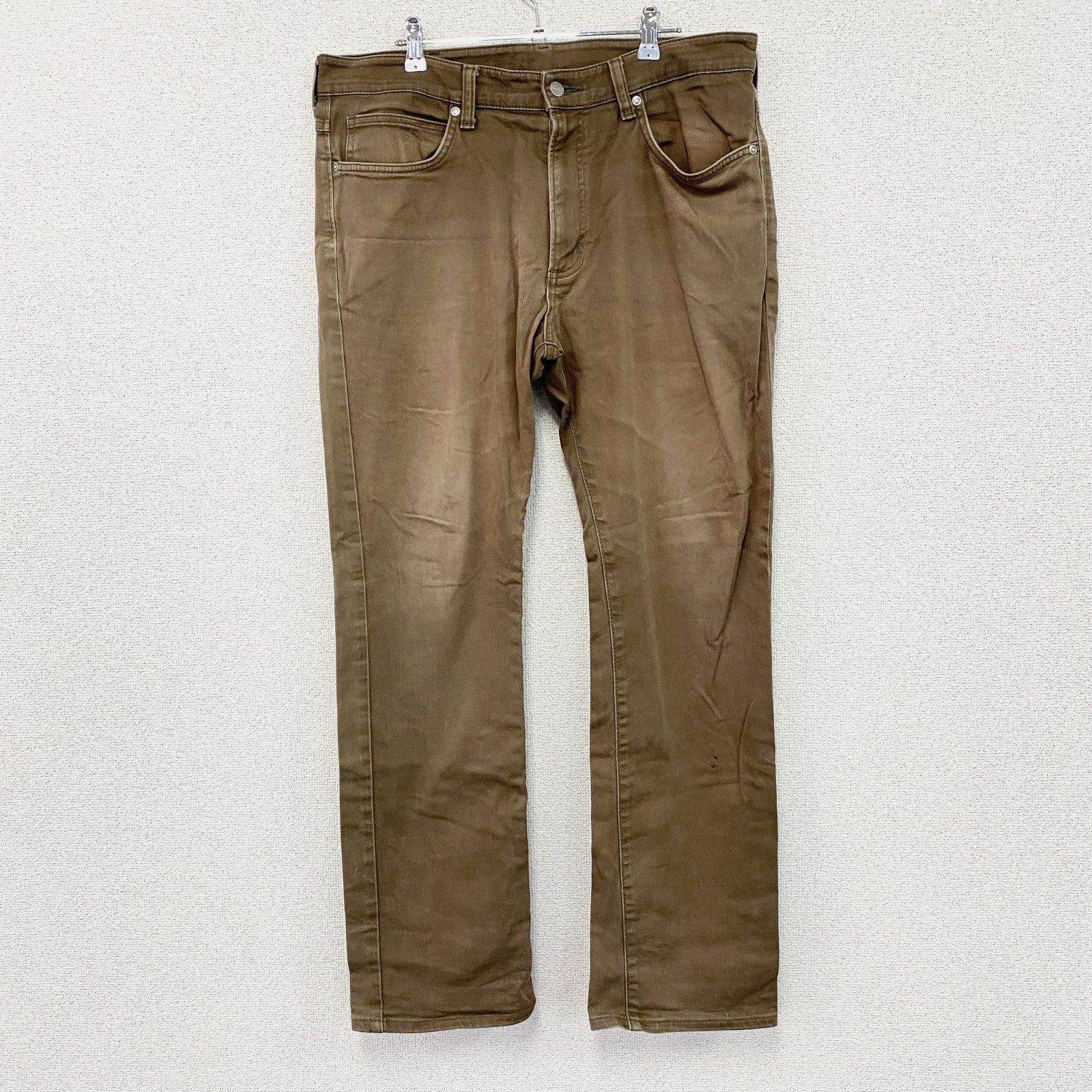 Wrangler　ラングラー　デニムパンツ/ジーンズ　ジップフライ　フェード　茶色　ブラウン　36サイズ