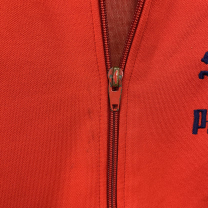 80s　PUMA　プーマ　トラックジャケット/ジャージ　デカロゴ　ヴィンテージ　赤　レッド　Mサイズ