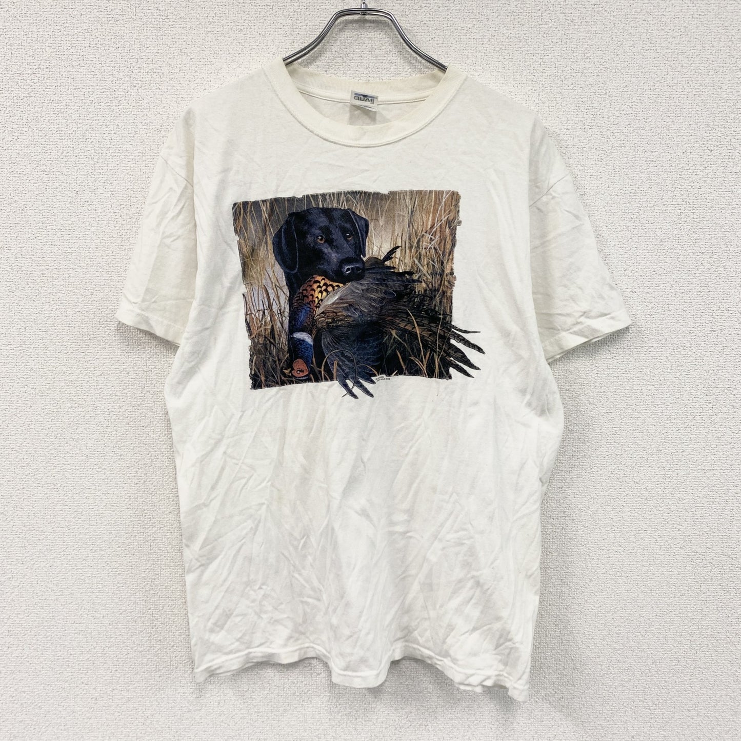 anvil　アンビル　半袖プリントTシャツ　白　ホワイト　Lサイズ