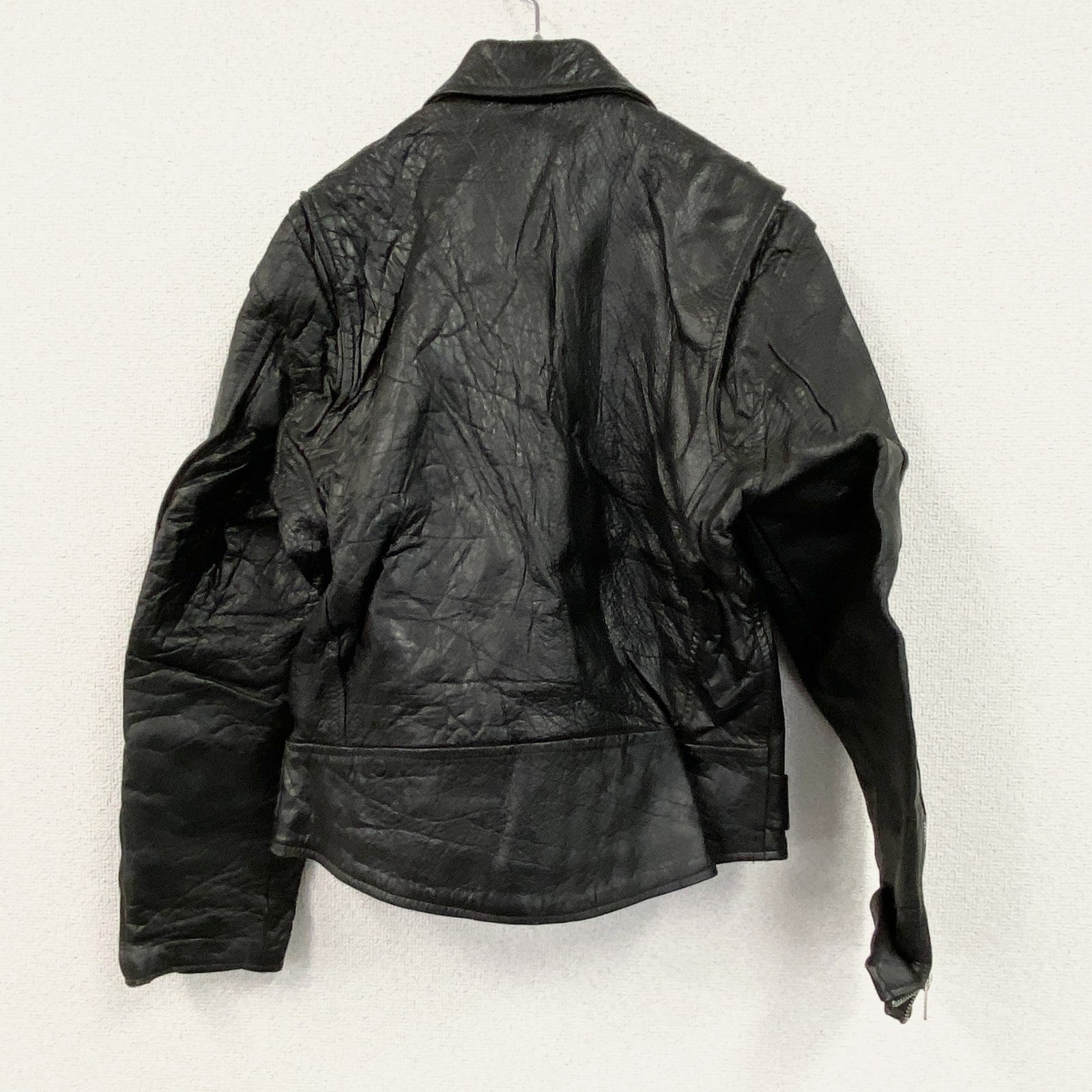 master's Leather　レザージャケット　ダブルライダースジャケット　ユーロ　黒　ブラック　42