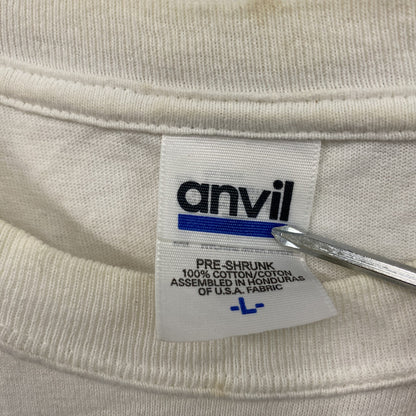 anvil　アンビル　半袖プリントTシャツ　白　ホワイト　Lサイズ