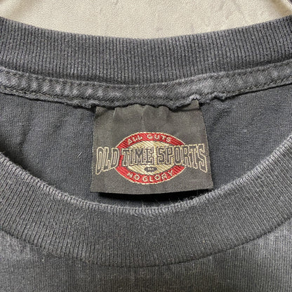 古着 used　NHL DETROIT RED WINGS　半袖プリントTシャツ　アイスホッケー　黒　ブラック　デザイン　Lサイズ