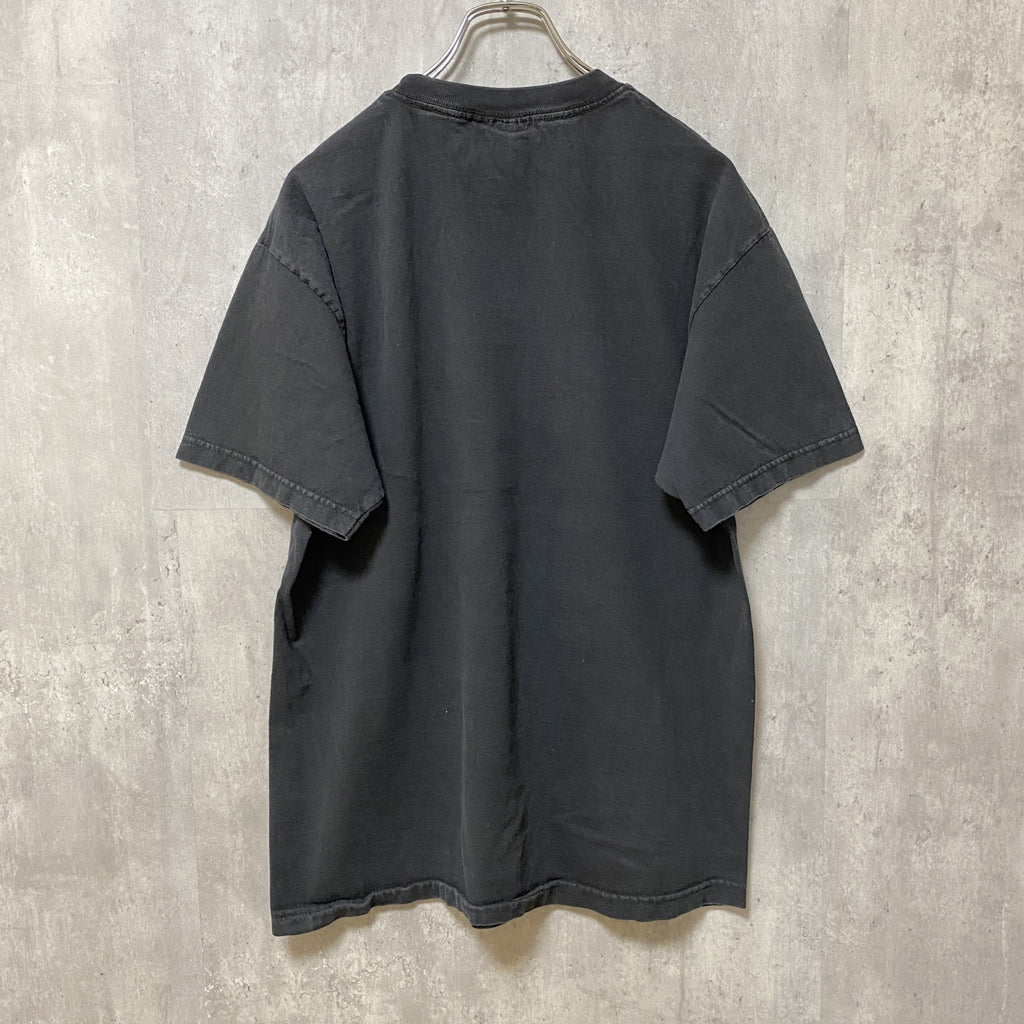 古着 used　NHL DETROIT RED WINGS　半袖プリントTシャツ　アイスホッケー　黒　ブラック　デザイン　Lサイズ