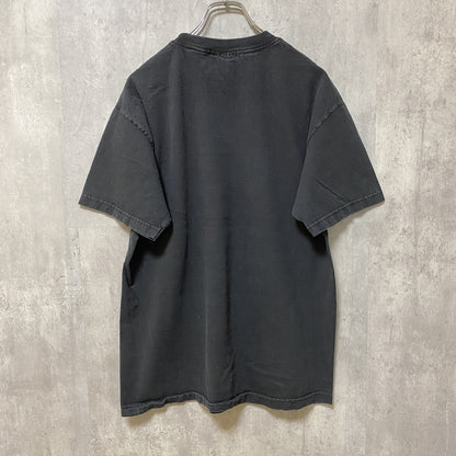 古着 used　NHL DETROIT RED WINGS　半袖プリントTシャツ　アイスホッケー　黒　ブラック　デザイン　Lサイズ