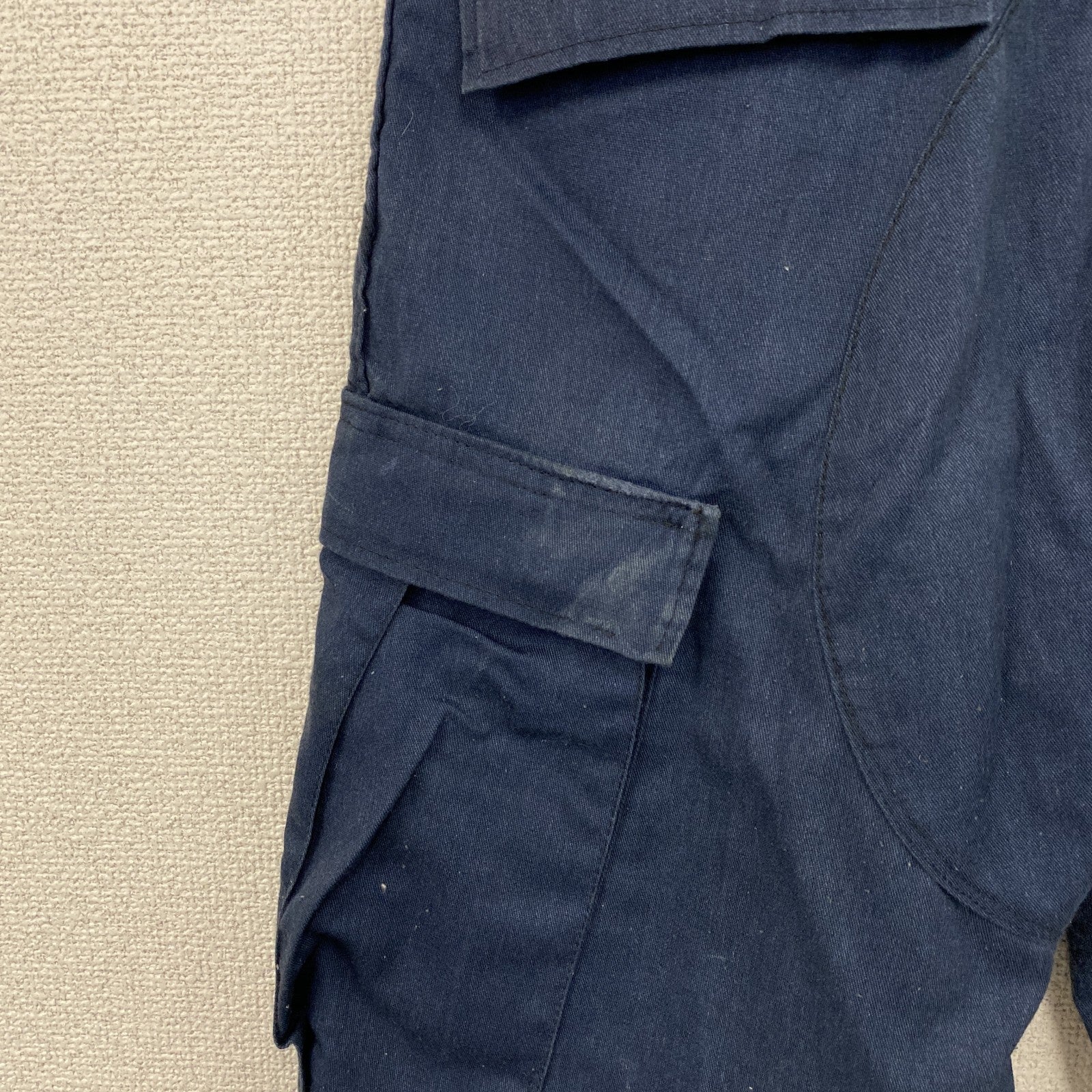 ATLANCO　アトランコ　コンバットトラウザー　ミリタリーパンツ　ボタンフライ　紺　ネイビー　Sサイズ
