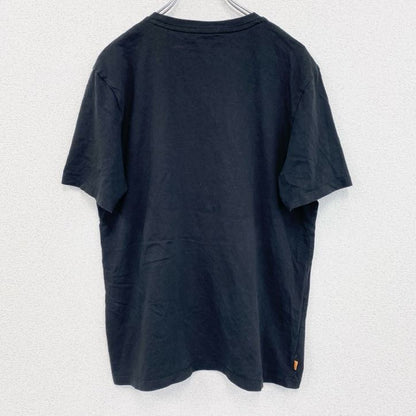 古着 used　Timberland　ティンバーランド　半袖プリントTシャツ　　クルーネック　黒　ブラック　Lサイズ