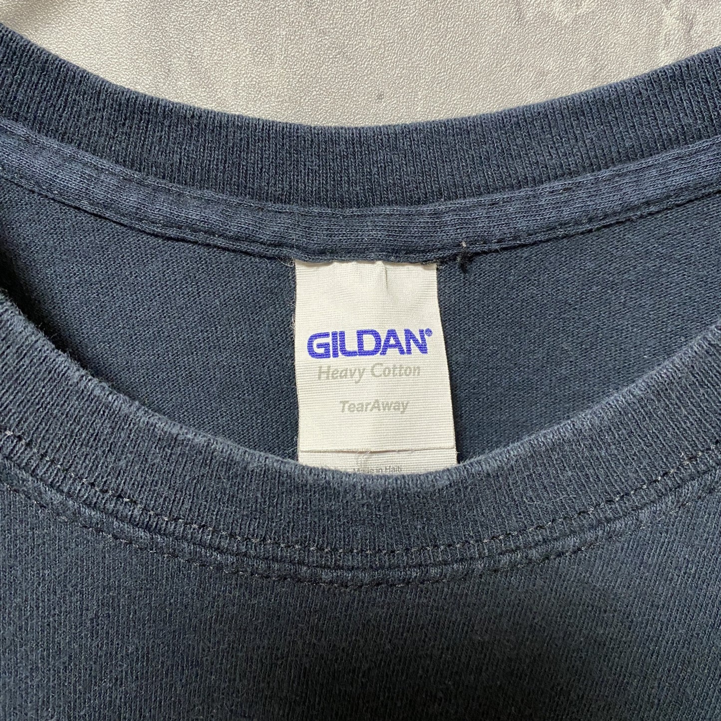 古着 used　GILDAN ギルダン　半袖プリントTシャツ　黒　ブラック　レトロデザイン　クルーネック　Lサイズ