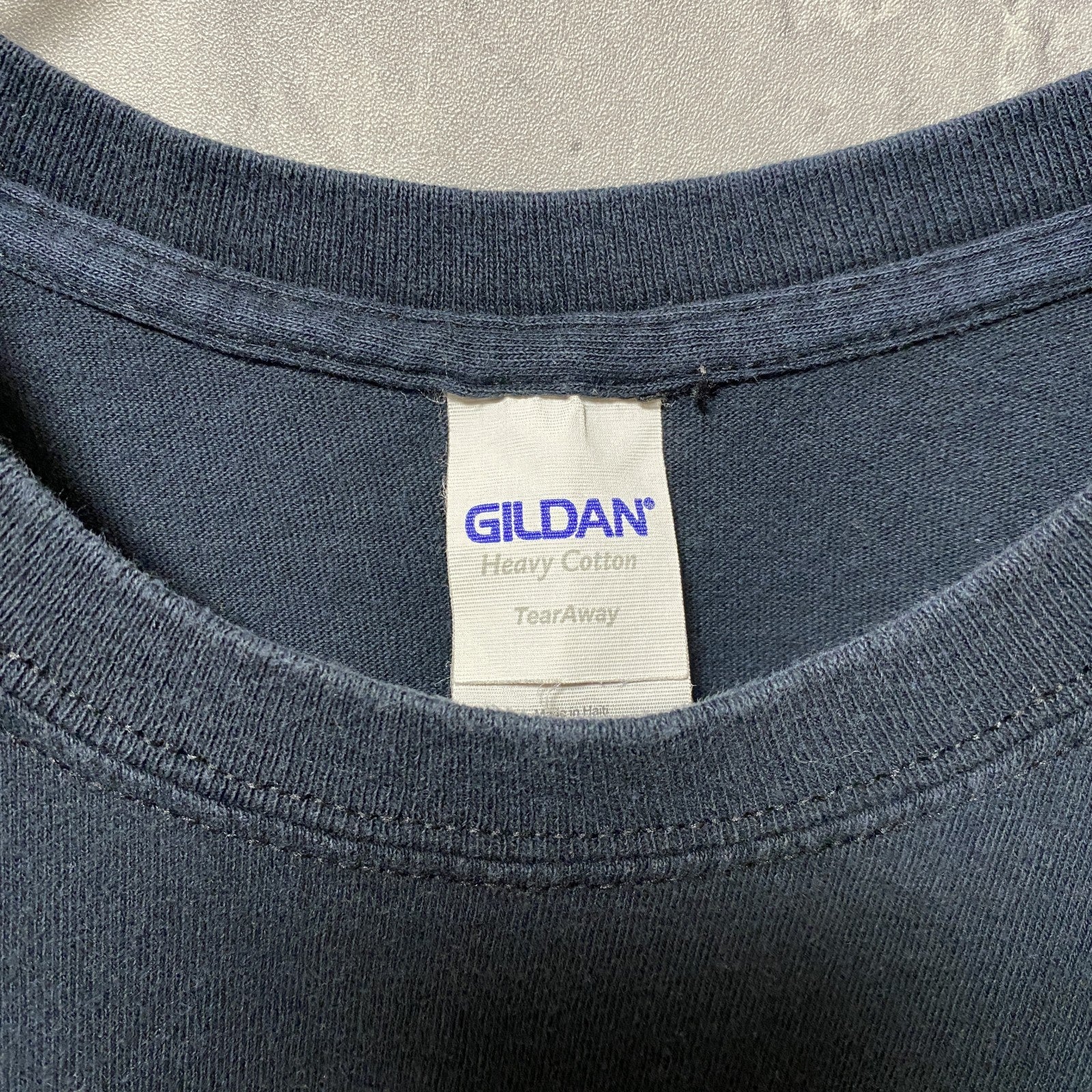 古着 used　GILDAN ギルダン　半袖プリントTシャツ　黒　ブラック　レトロデザイン　クルーネック　Lサイズ