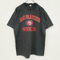 古着 used　NFL TEAM APPAREL　半袖プリントTシャツ　SANFRANCISCO 49ERS　グレー　Mサイズ