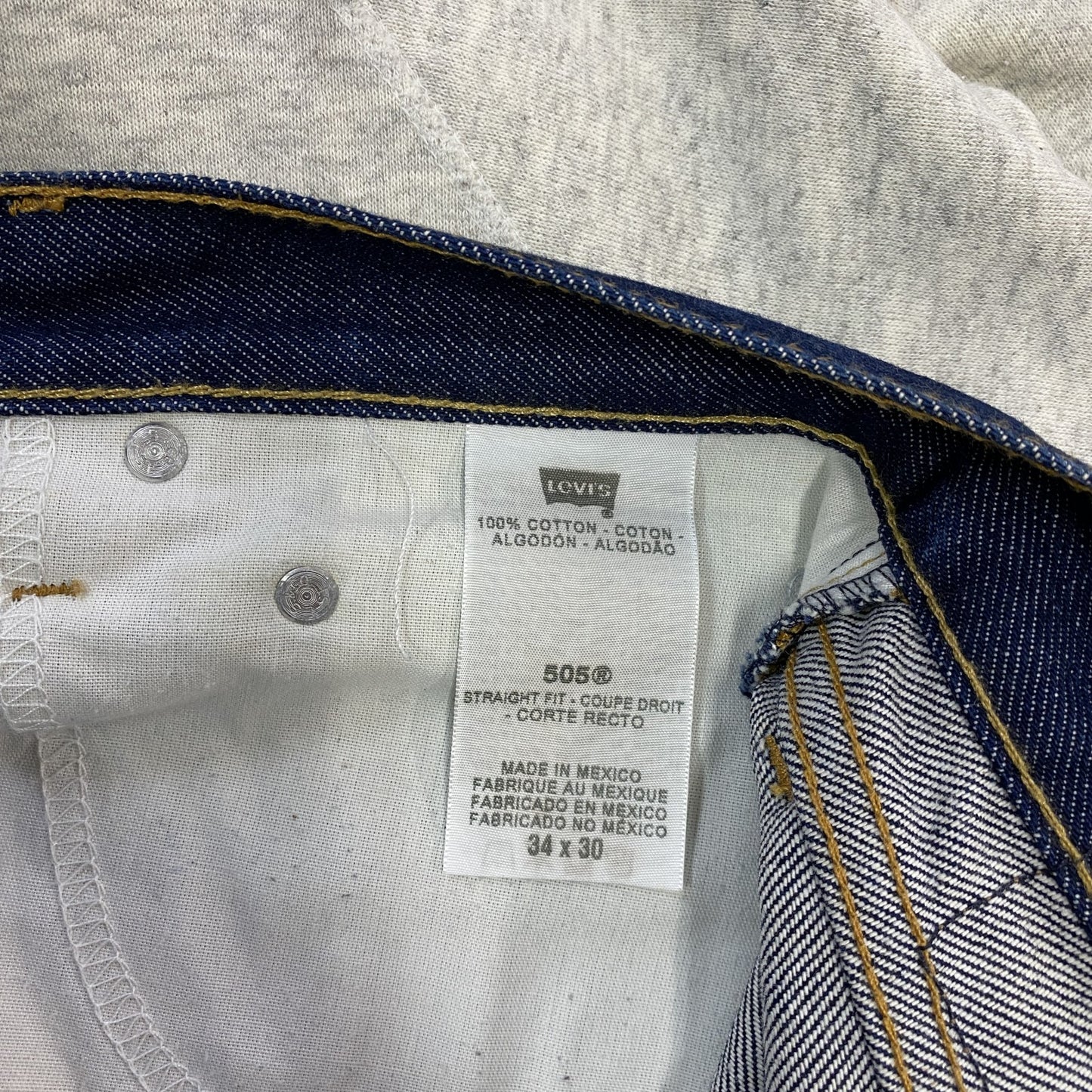 Levi’s　リーバイス　505　デニムパンツ　ストレートパンツ　インディゴ　W34サイズ