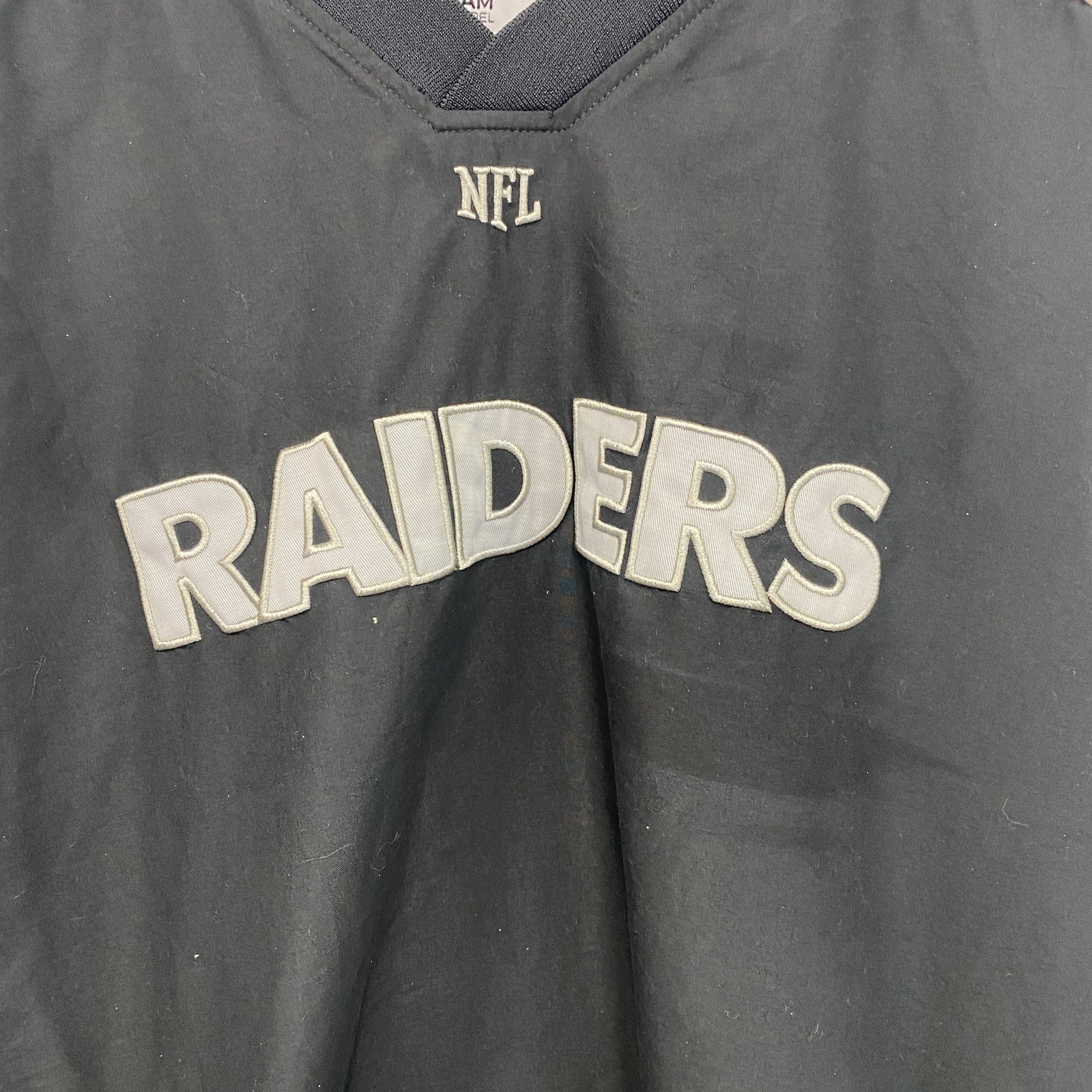 NFL　TEAMAPPAREL　チームアパレル　プルオーバーナイロンジャケット　黒　ブラック　Lサイズ