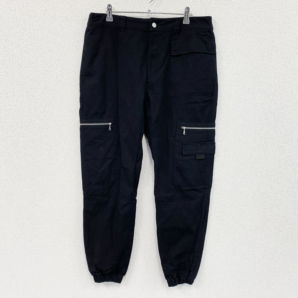 ZANEROBE　ゼインローブ　カーゴパンツ　ジップポケット　黒　ブラック　32サイズ