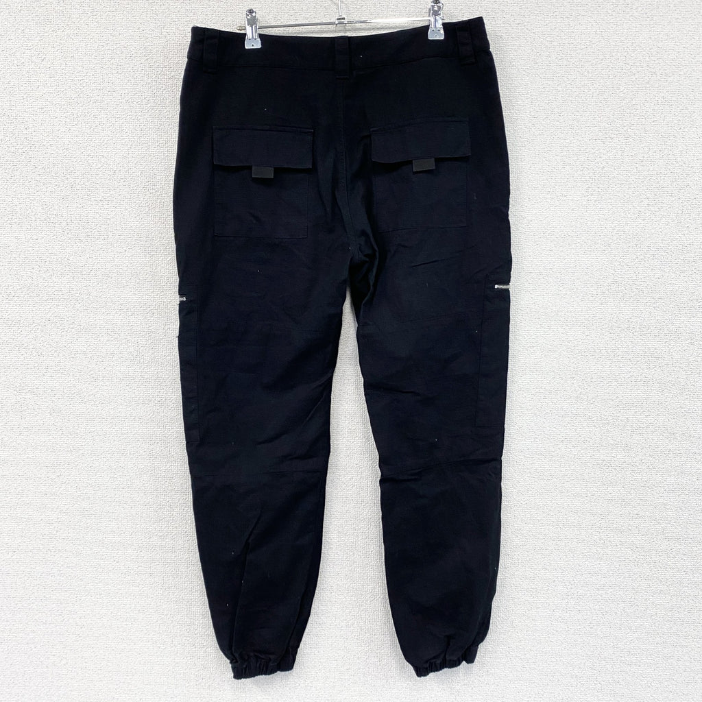 ZANEROBE　ゼインローブ　カーゴパンツ　ジップポケット　黒　ブラック　32サイズ