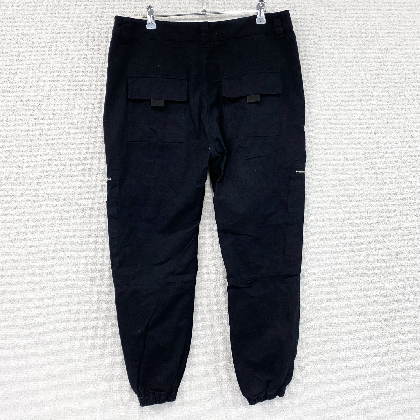ZANEROBE　ゼインローブ　カーゴパンツ　ジップポケット　黒　ブラック　32サイズ