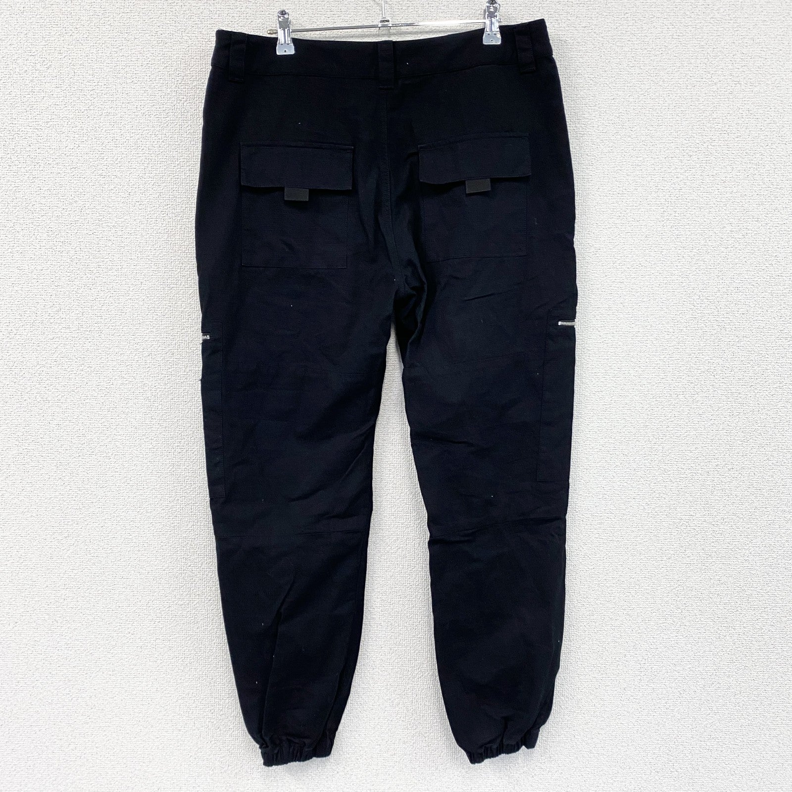 ZANEROBE　ゼインローブ　カーゴパンツ　ジップポケット　黒　ブラック　32サイズ