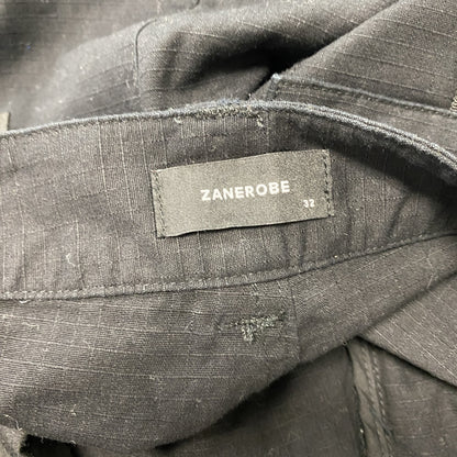 ZANEROBE　ゼインローブ　カーゴパンツ　ジップポケット　黒　ブラック　32サイズ