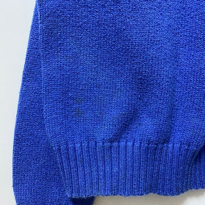 90s　Polo by Ralph Lauren　ラルフローレン　コットンニットセーター　ブルー　XLサイズ
