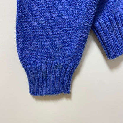 90s　Polo by Ralph Lauren　ラルフローレン　コットンニットセーター　ブルー　XLサイズ