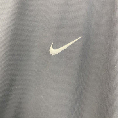 NIKE　ナイキ　プルオーバージャケット　ハーフジップ　スウッシュロゴ　灰色　グレー　Lサイズ