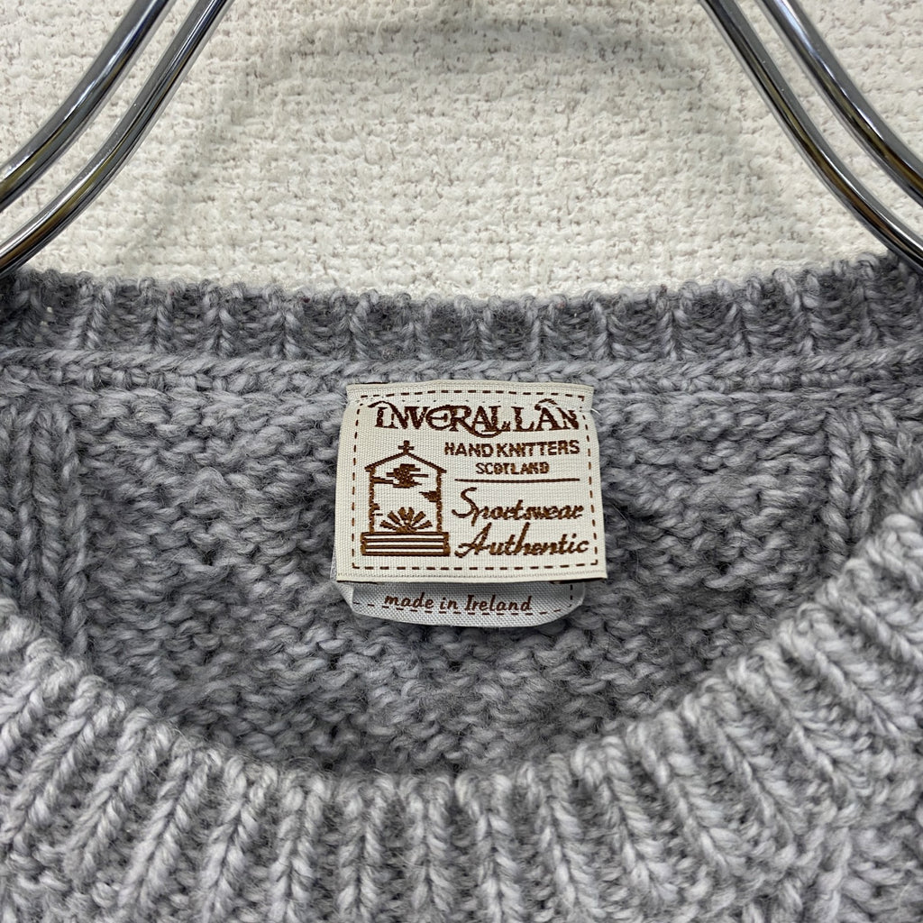 INVERALLAN　インバーアラン　ウールニットセーター　グレー