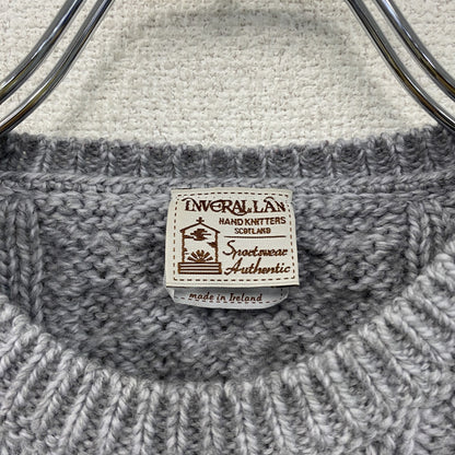INVERALLAN　インバーアラン　ウールニットセーター　グレー