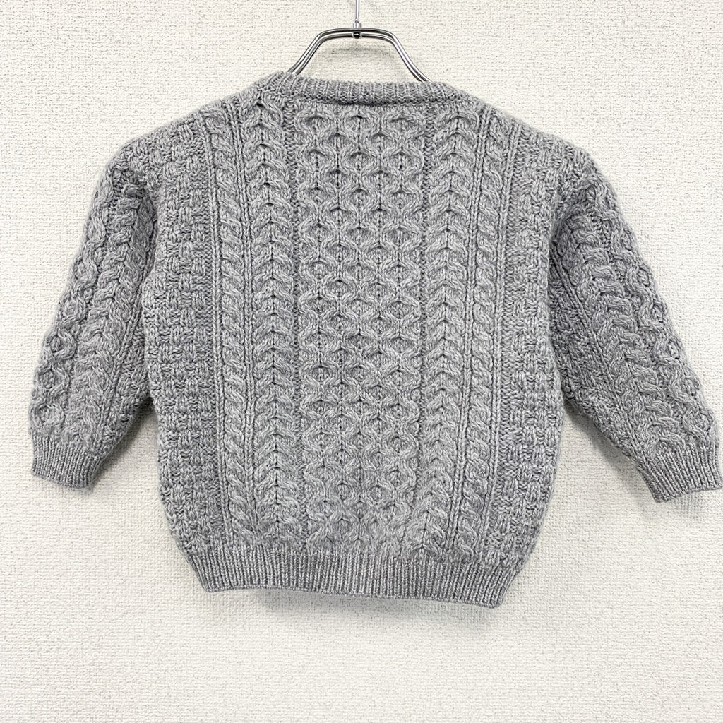 INVERALLAN　インバーアラン　ウールニットセーター　グレー