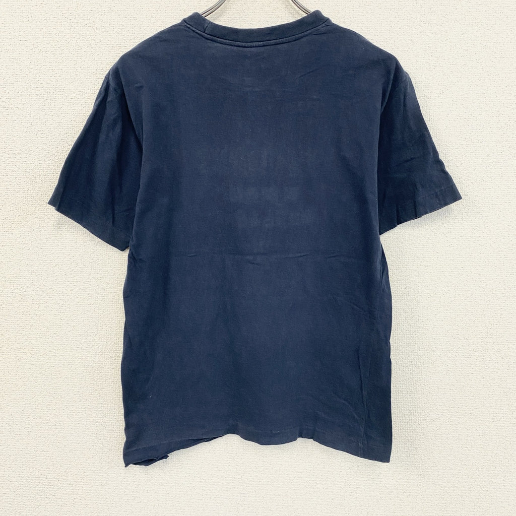90s～　U.S.NAVY　アメリカ海軍　半袖プリントTシャツ　ヴィンテージ　シングルステッチ　紺　ネイビー　