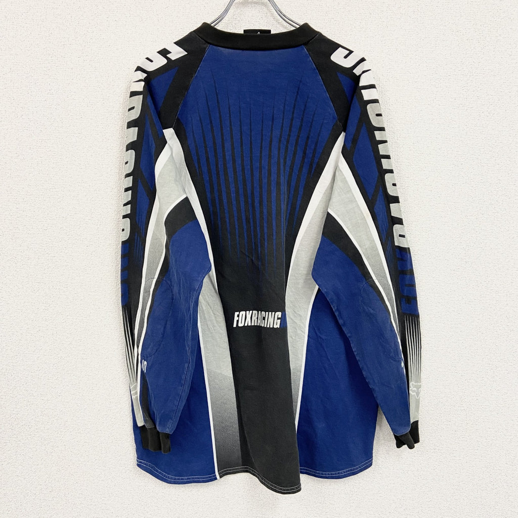 FOX Racing　フォックスレーシング　モトクロスジャージ　長袖Tシャツ/ロンT　青　ブルー　XLサイズ