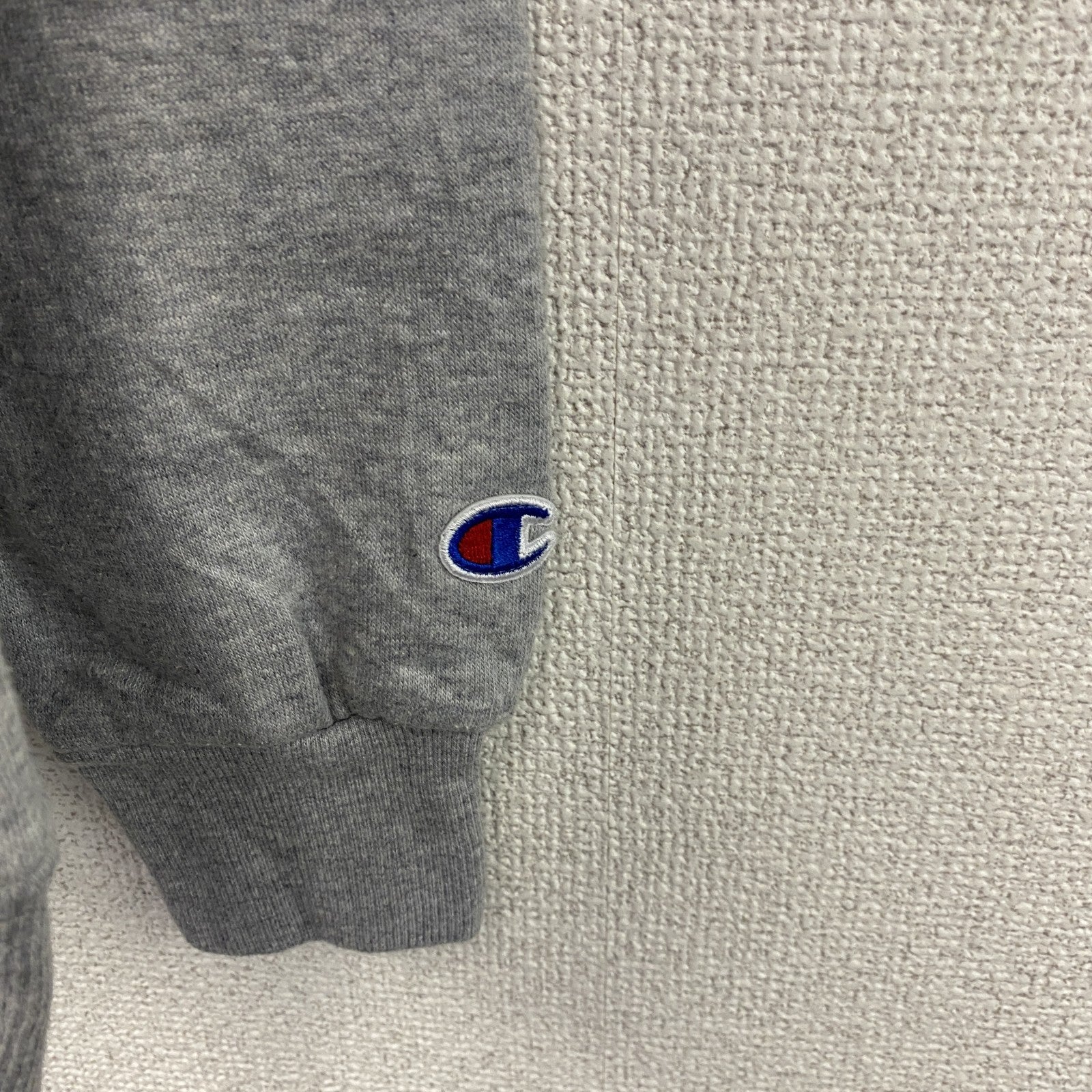 champion　チャンピオン　スウェット/トレーナー　2連プリント　灰色　グレー　Mサイズ