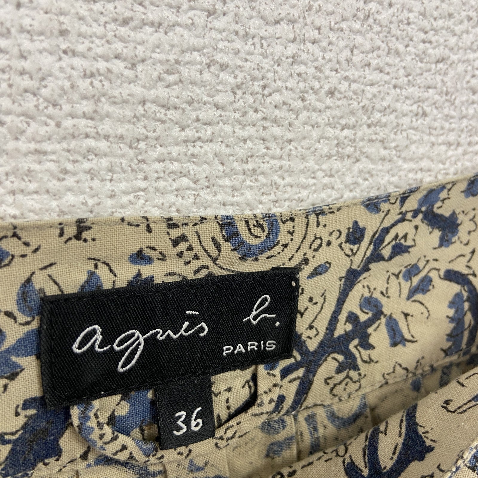agnes b.　アニエスベー　キャミソールワンピース　ペイズリー柄　マルチカラー　32サイズ