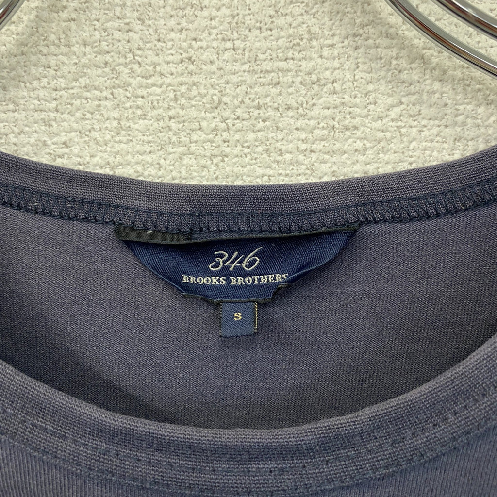 Brooks Brothers 346　ブルックスブラザーズ　半袖プリントTシャツ　紺　ネイビー　Sサイズ
