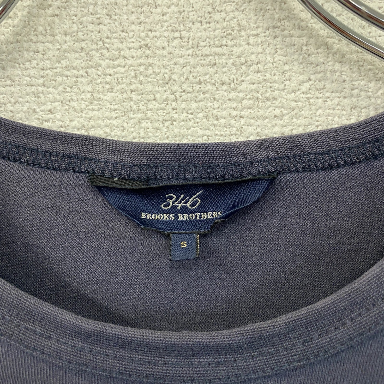 Brooks Brothers 346　ブルックスブラザーズ　半袖プリントTシャツ　紺　ネイビー　Sサイズ