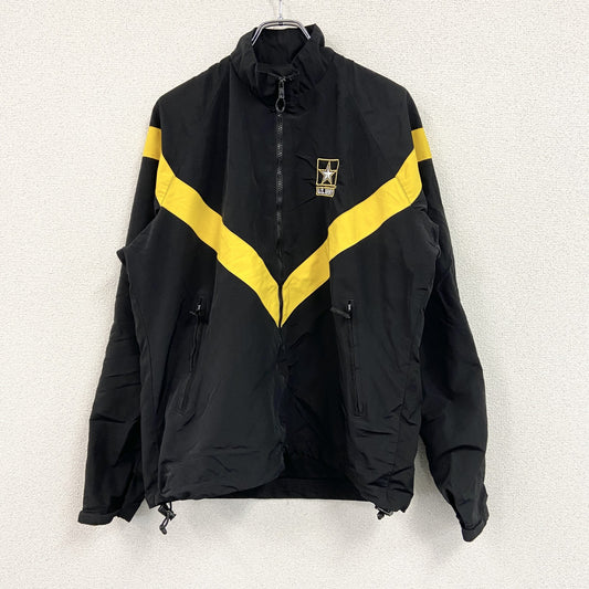 U.S.ARMY　トレーニングジャケット　ナイロンジャケット　ミリタリー　米軍　黒　ブラック　Mサイズ