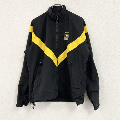 U.S.ARMY　トレーニングジャケット　ナイロンジャケット　ミリタリー　米軍　黒　ブラック　Mサイズ