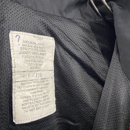 U.S.ARMY　トレーニングジャケット　ナイロンジャケット　ミリタリー　米軍　黒　ブラック　Mサイズ