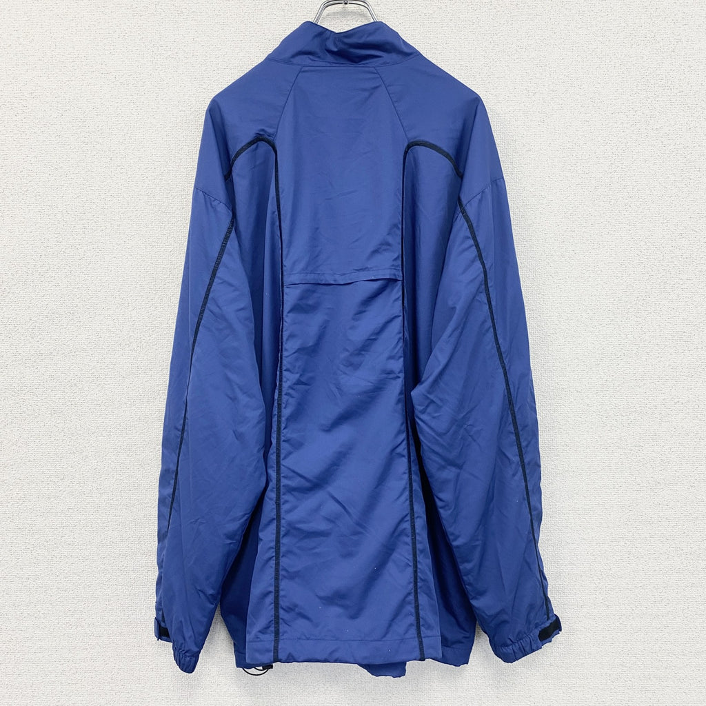 NIKE　ナイキ　プルオーバージャケット　ハーフジップ　スウッシュロゴ　青　3XLサイズ